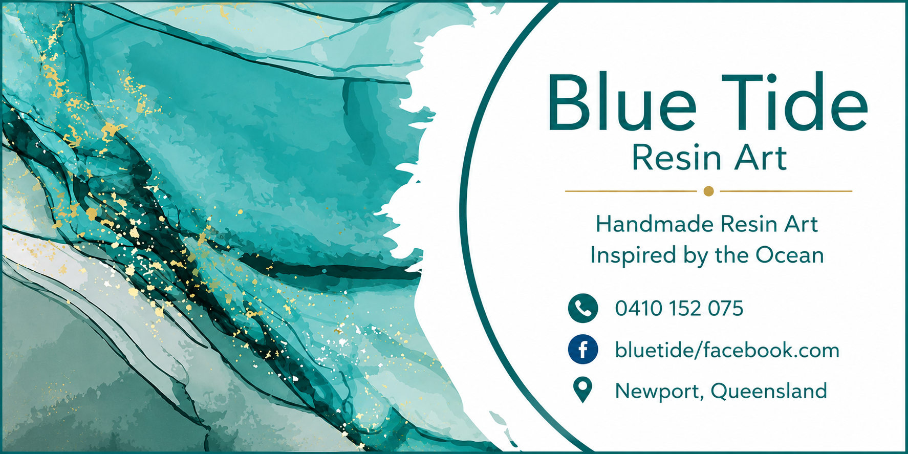 Blue Tide Resin Art